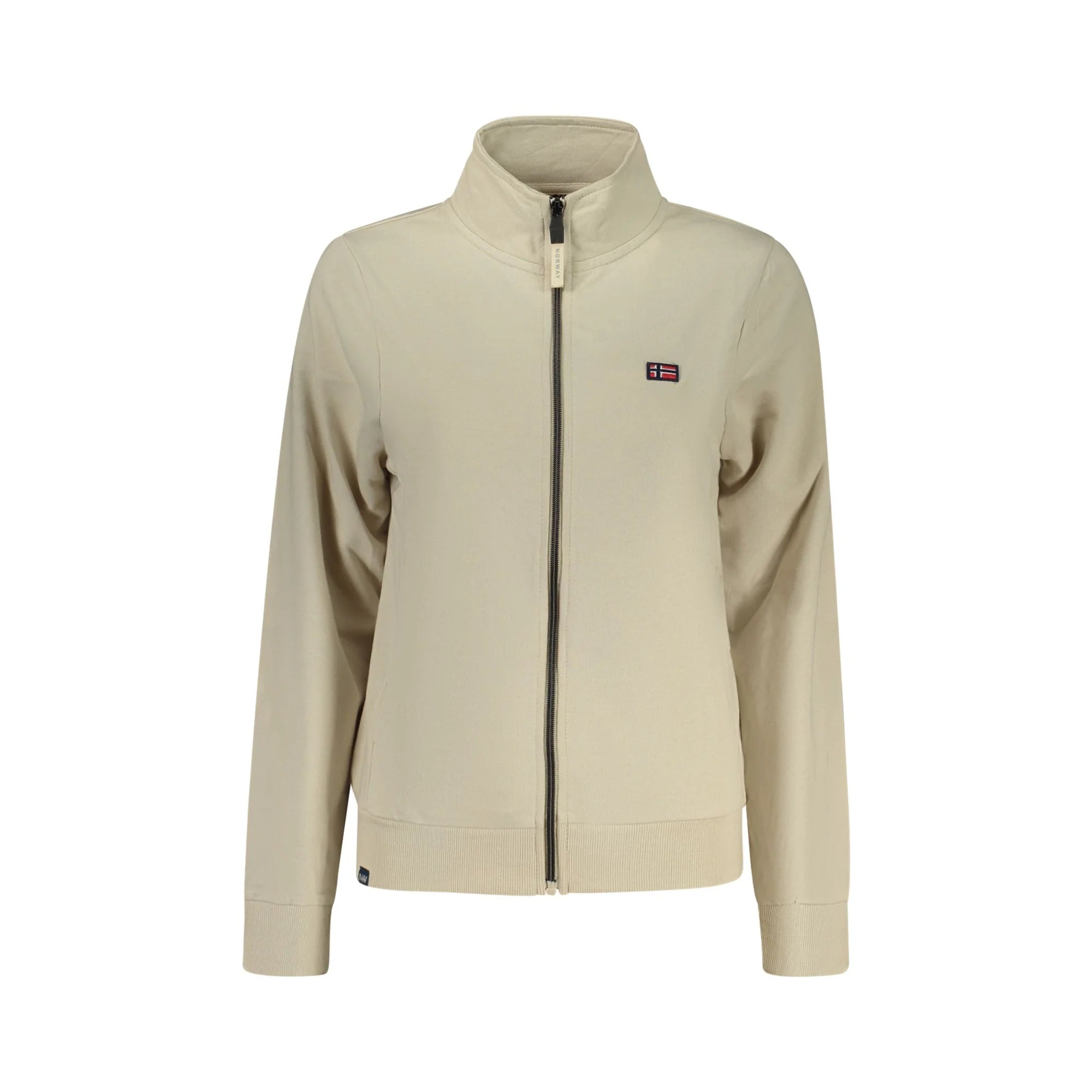 NORWAY 1963 FELPA CON ZIP DONNA BEIGE