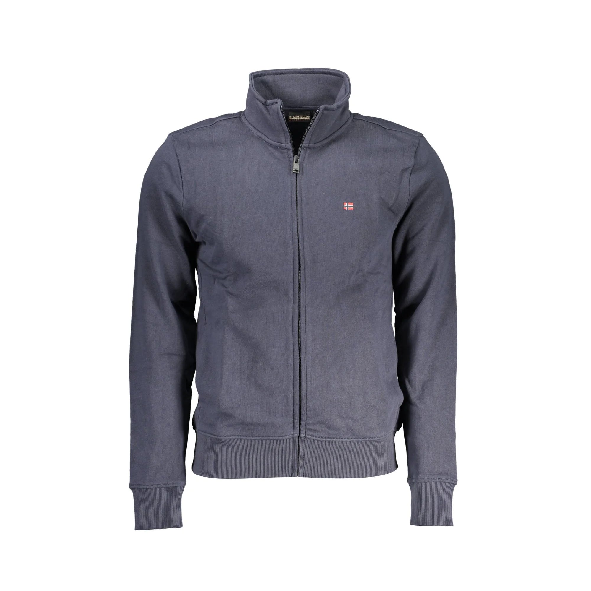 NAPAPIJRI FELPA CON ZIP UOMO BLU