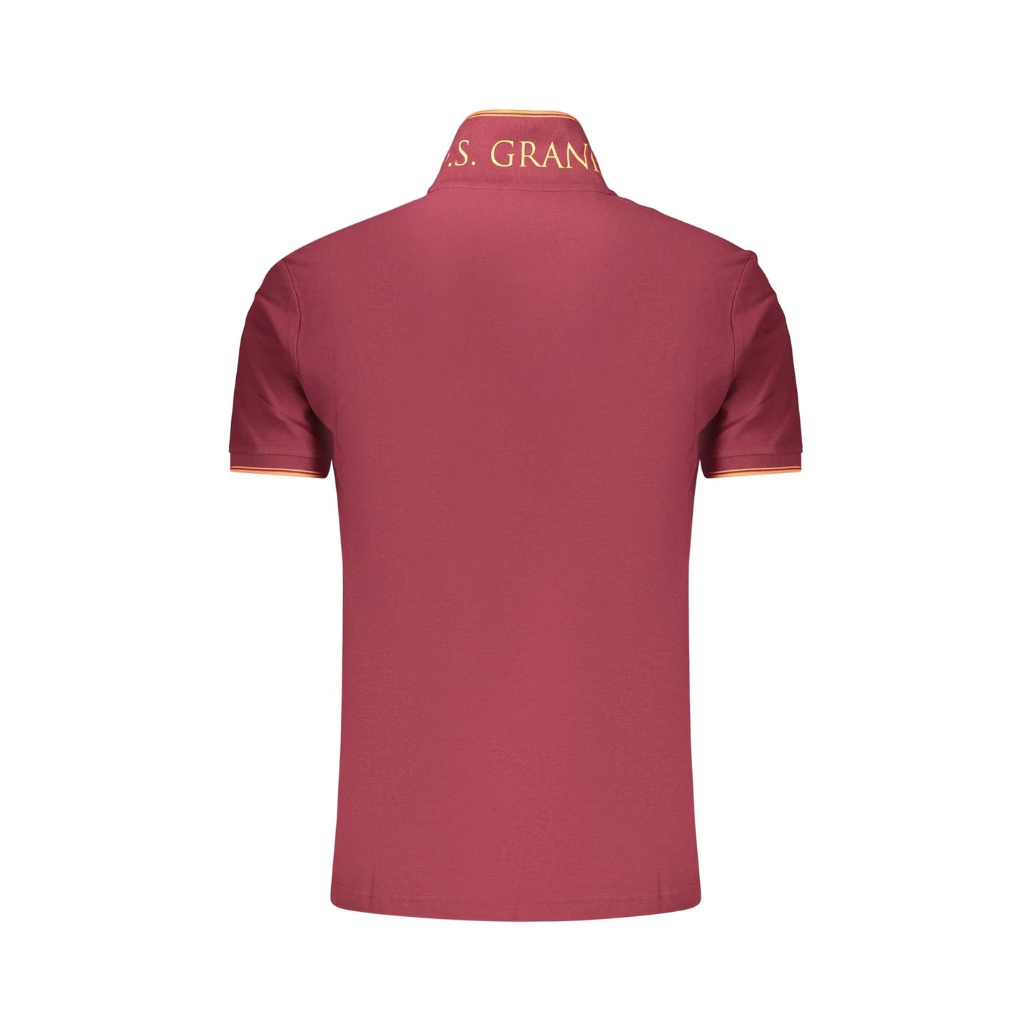 U.S. GRAND POLO MANICHE CORTE UOMO ROSSO