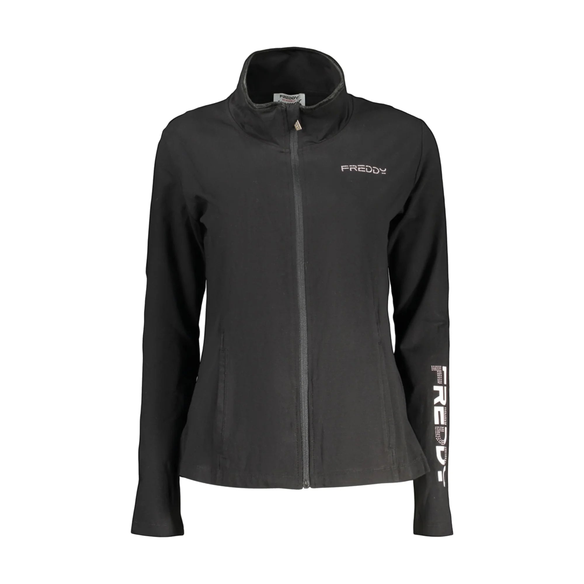 FREDDY FELPA CON ZIP DONNA NERO