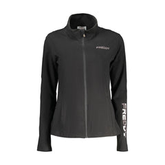 Freddy Női Fekete Hosszú Ujjú Pulóver Cipzárral