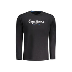 Pepe Jeans Μπλούζα Μακρυμάνικη Ανδρική Μαύρη Με Λογότυπο