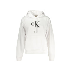 Calvin Klein Sudadera de Manga Larga Mujer Blanca Estampada