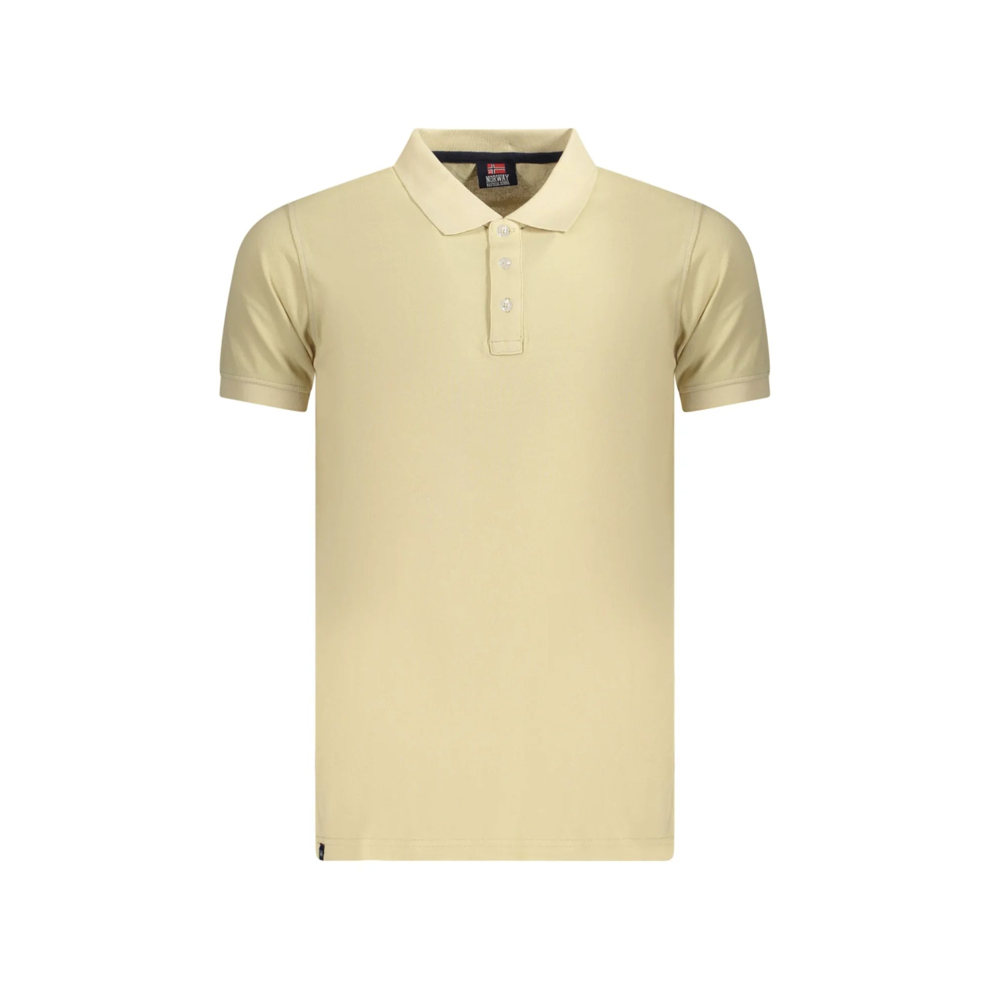 NORWAY 1963 POLO MANICHE CORTE UOMO BEIGE