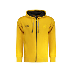 U.S. Grand Felpa Maniche Lunghe con Zip Uomo Gialla Ricamo
