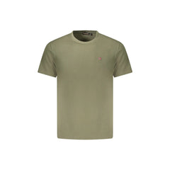 Napapijri T-Shirt Masculina Manga Curta Gola Redonda Algodão Responsável Logo