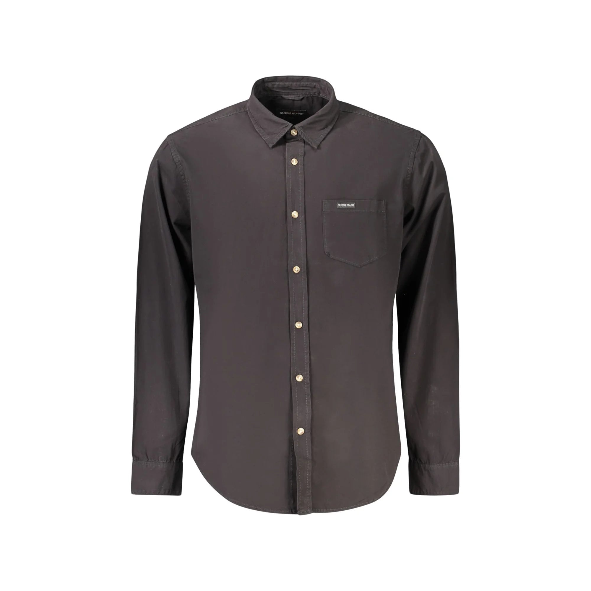 GUESS JEANS CAMICIA MANICHE LUNGHE UOMO NERO