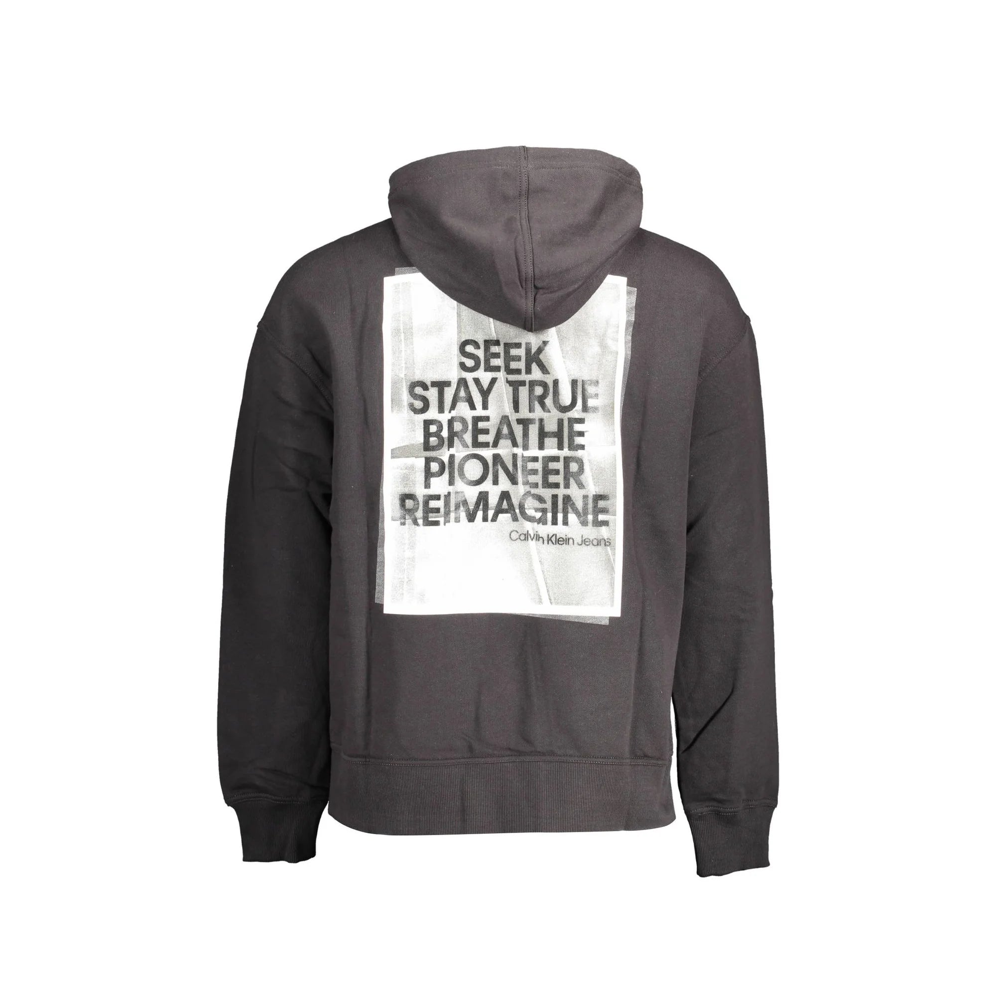 CALVIN KLEIN FELPA SENZA ZIP UOMO NERO