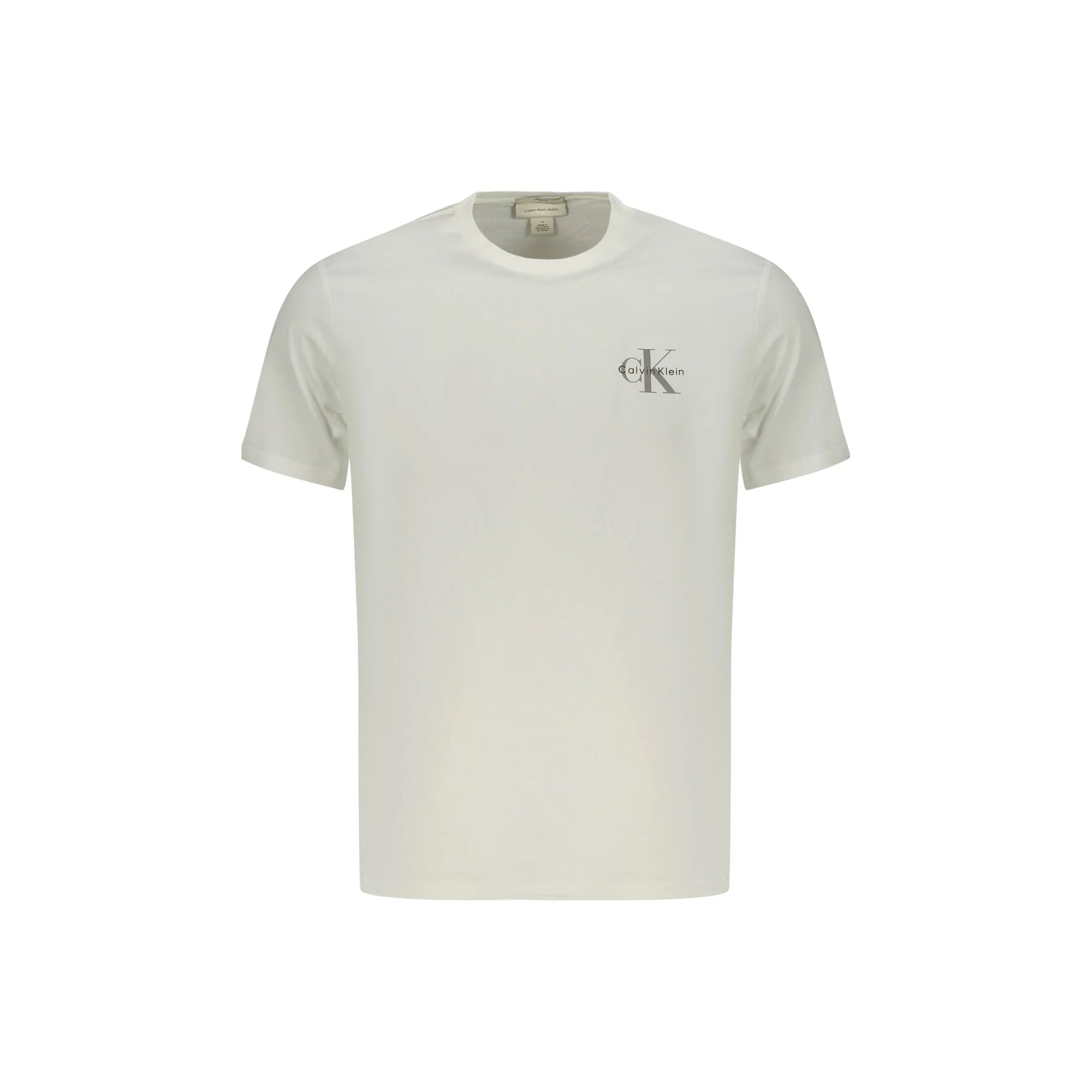 CALVIN KLEIN T-SHIRT MANICHE CORTE UOMO BIANCO
