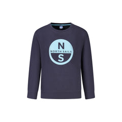 North Sails Long Sleeve Unisex Sweatshirt Blue Logo Print