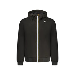 K-Way Felpa Maniche Lunghe Uomo Nera con Zip e Logo