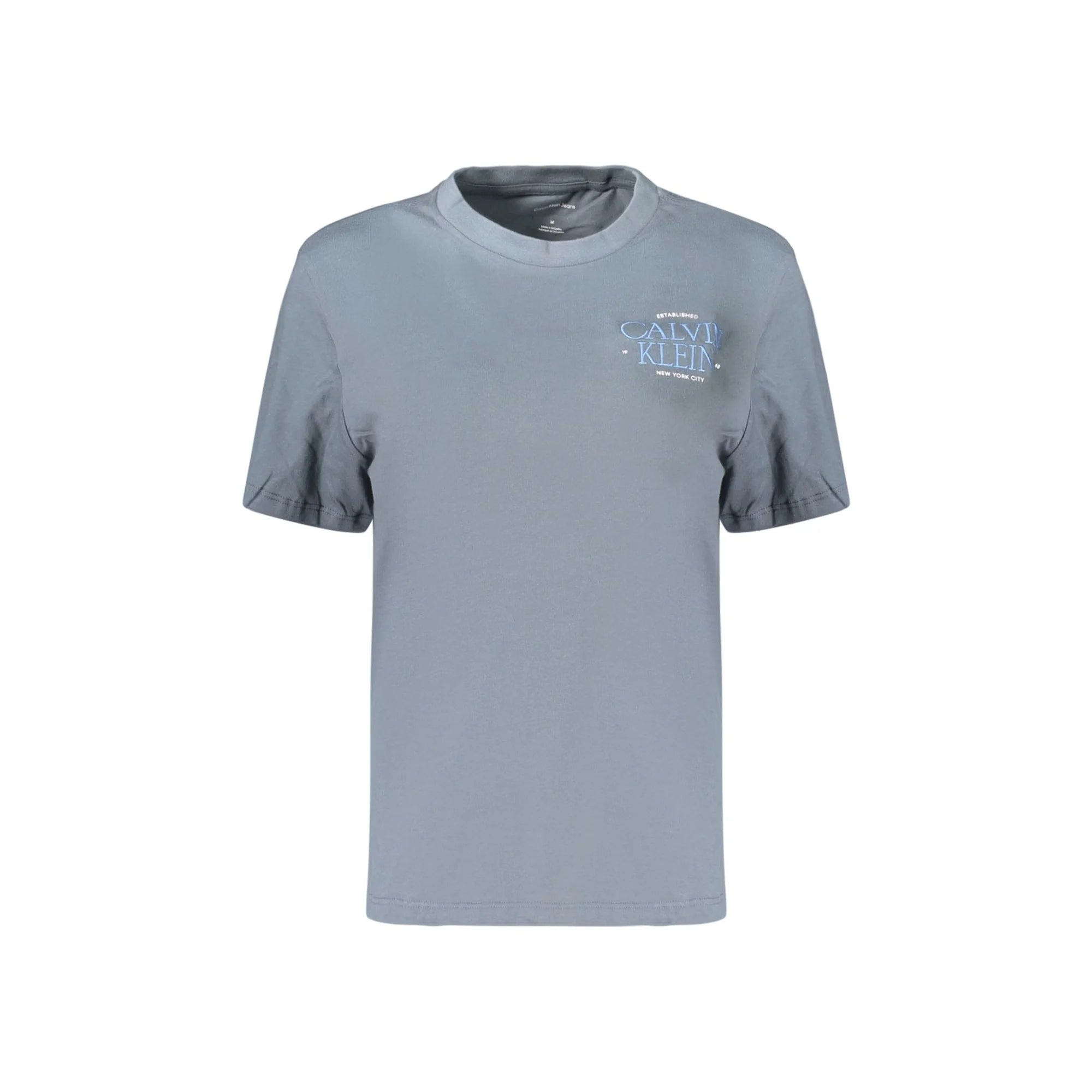 CALVIN KLEIN T-SHIRT MANICHE CORTE DONNA GRIGIO