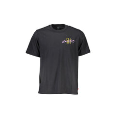Levi'S T-Shirt Maniche Corte Uomo Nera Ricamo Logo