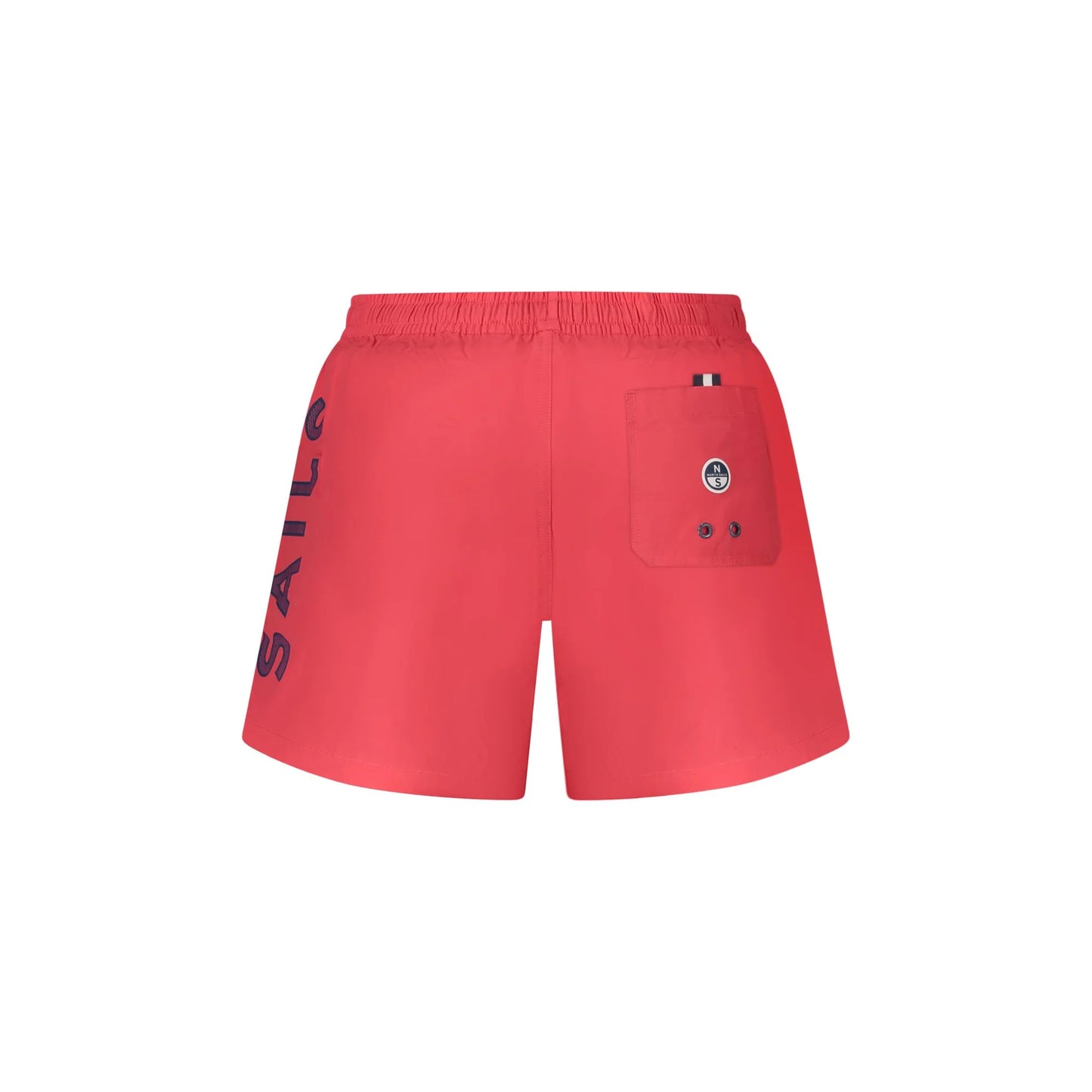 North Sails Costume da Mare Uomo Rosso Stampa Logo - vista 2