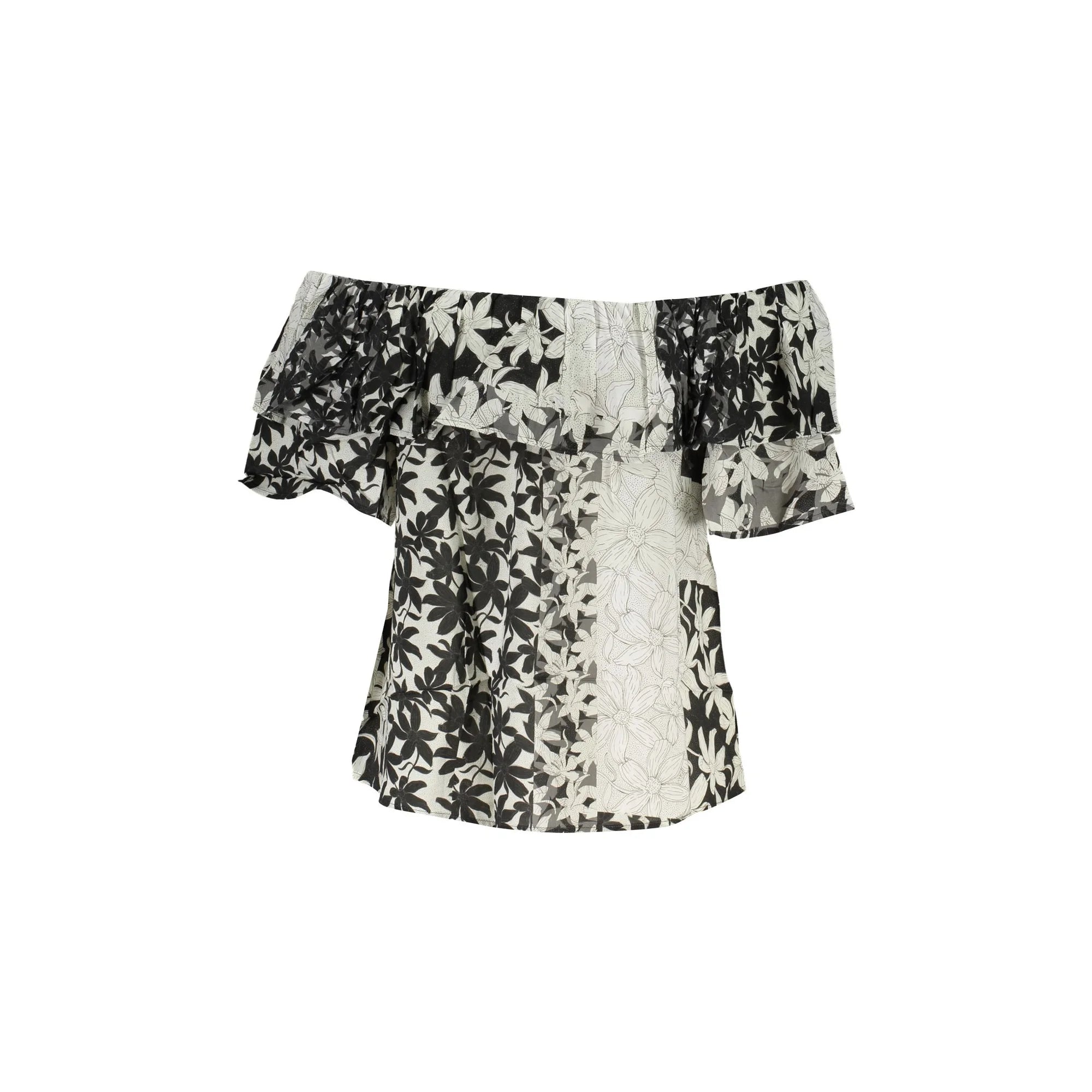 DESIGUAL T-SHIRT MANICHE CORTE DONNA BIANCO