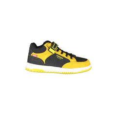 CARRERA Scarpe Sportive Bambino Nere con Lacci, Strap e Dettagli a Contrasto