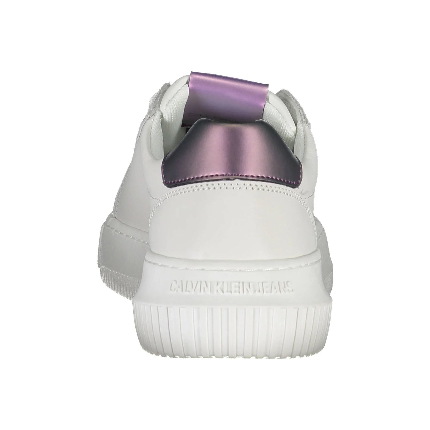 CALVIN KLEIN Scarpe Sneakers Donna Bianche con Dettagli a Contrasto bianco - vista 3