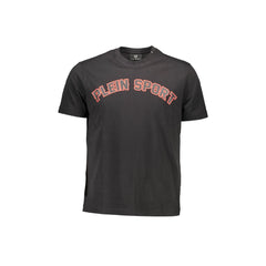 Plein Sport T-Shirt Μανίκια Κοντά Ανδρική Μαύρη Εκτύπωση