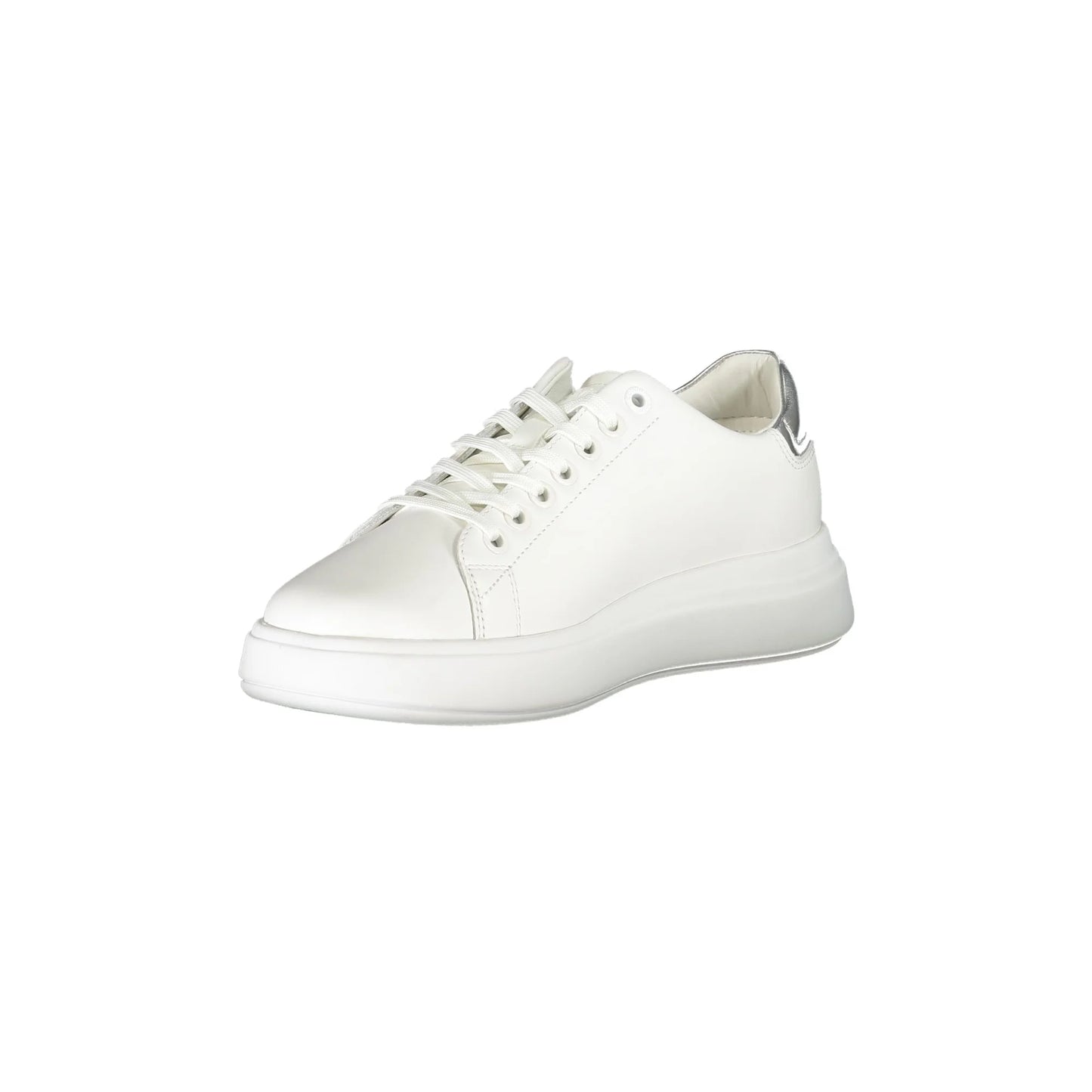 CALVIN KLEIN Scarpe Sneakers Donna Bianche con Dettagli a Contrasto bianco - vista 3