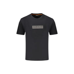 Napapijri T-Shirt Maniche Corte Uomo Nera Stampa Logo
