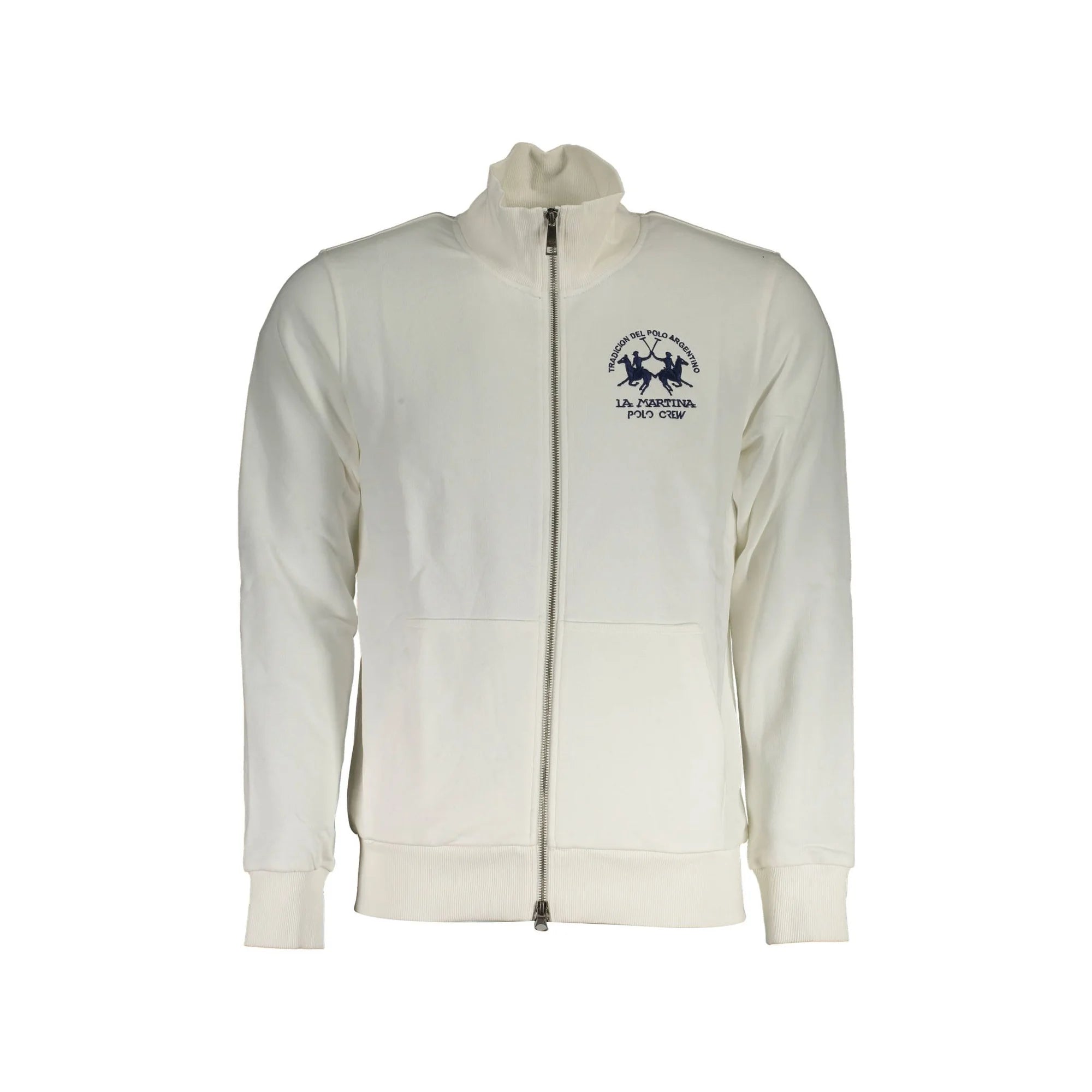 La Martina Felpa Maniche Lunghe Uomo Bianca Ricamo Felpe Bianco - foto prodotto