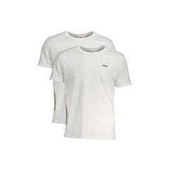 Fila T-Shirt Maniche Corte Uomo Bianca Stampa Logo