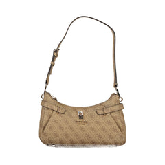 Guess Jeans Borsa a Spalla Donna beige Stampa Logo