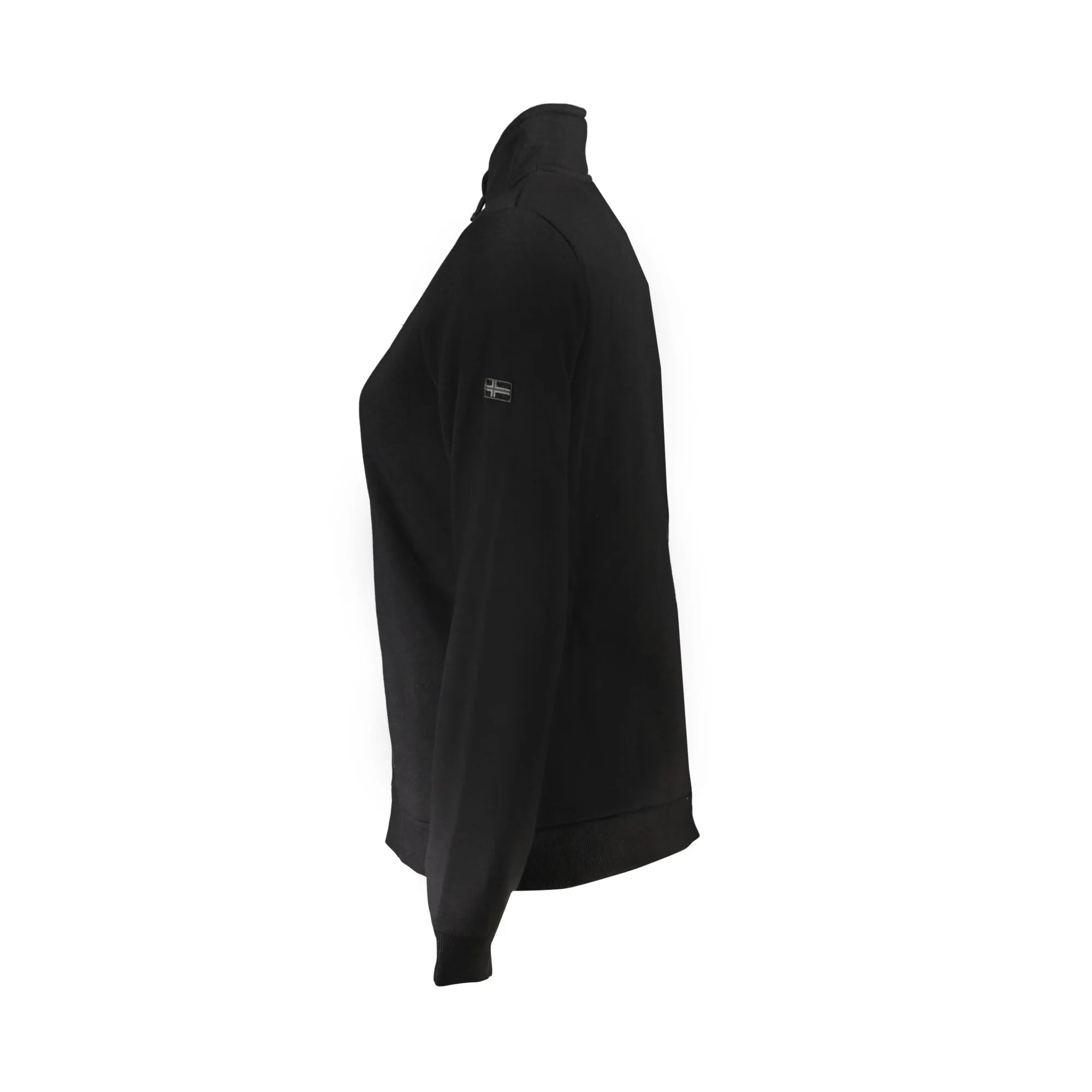 NORWAY 1963 FELPA CON ZIP DONNA NERO