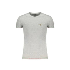 Aeronautica Militare T-Shirt Μανίκια Κοντά Ανδρική Γκρι Εκτύπωση Λογότυπο