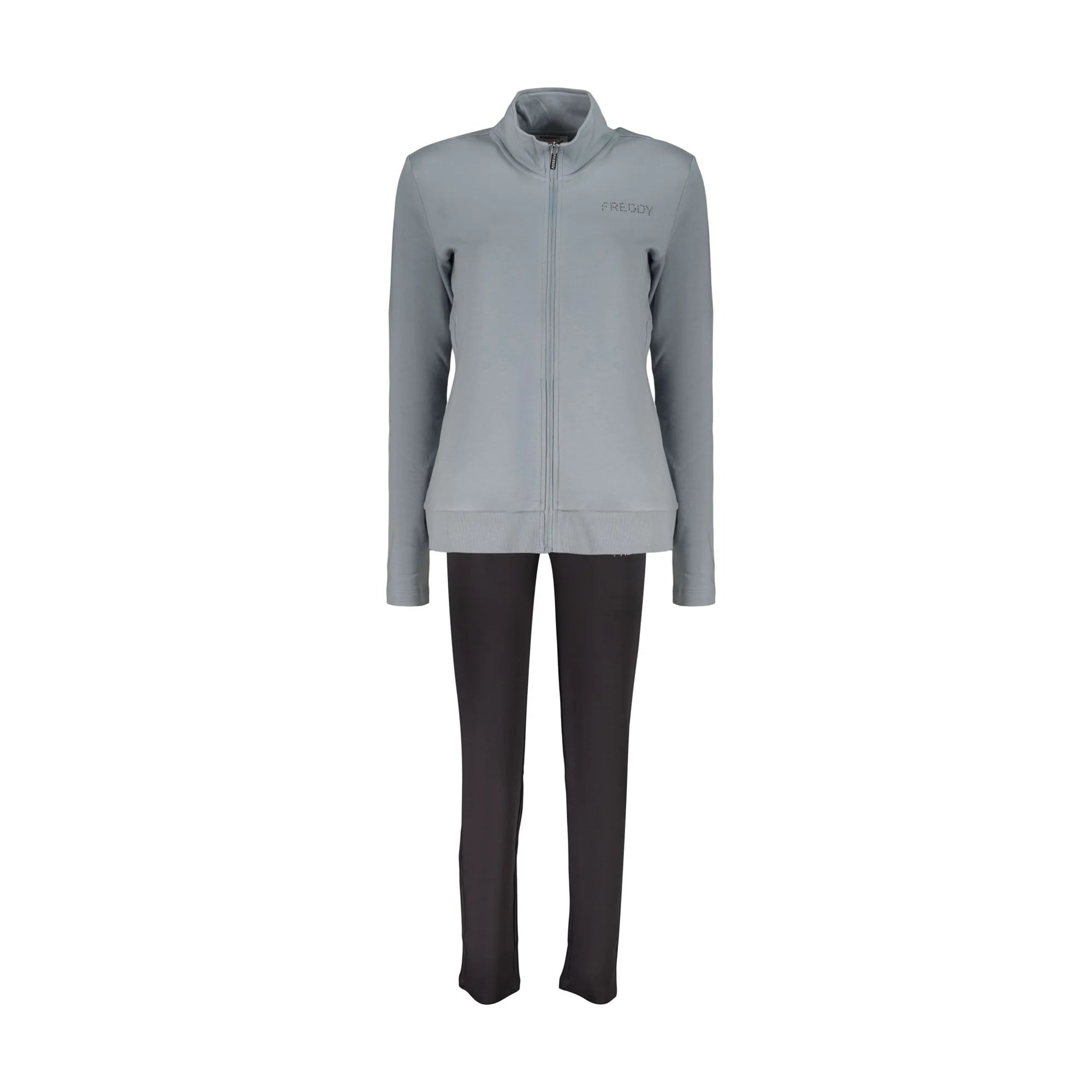 FREDDY FELPA CON ZIP DONNA AZZURRO