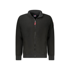 Norway 1963 Felpa Uomo Nero Zip Pile Tasche Ricamo Logo