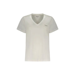 Pepe Jeans T-Shirt Μανίκια Κοντά Γυναίκα Λευκή Εκτύπωση Λογότυπο