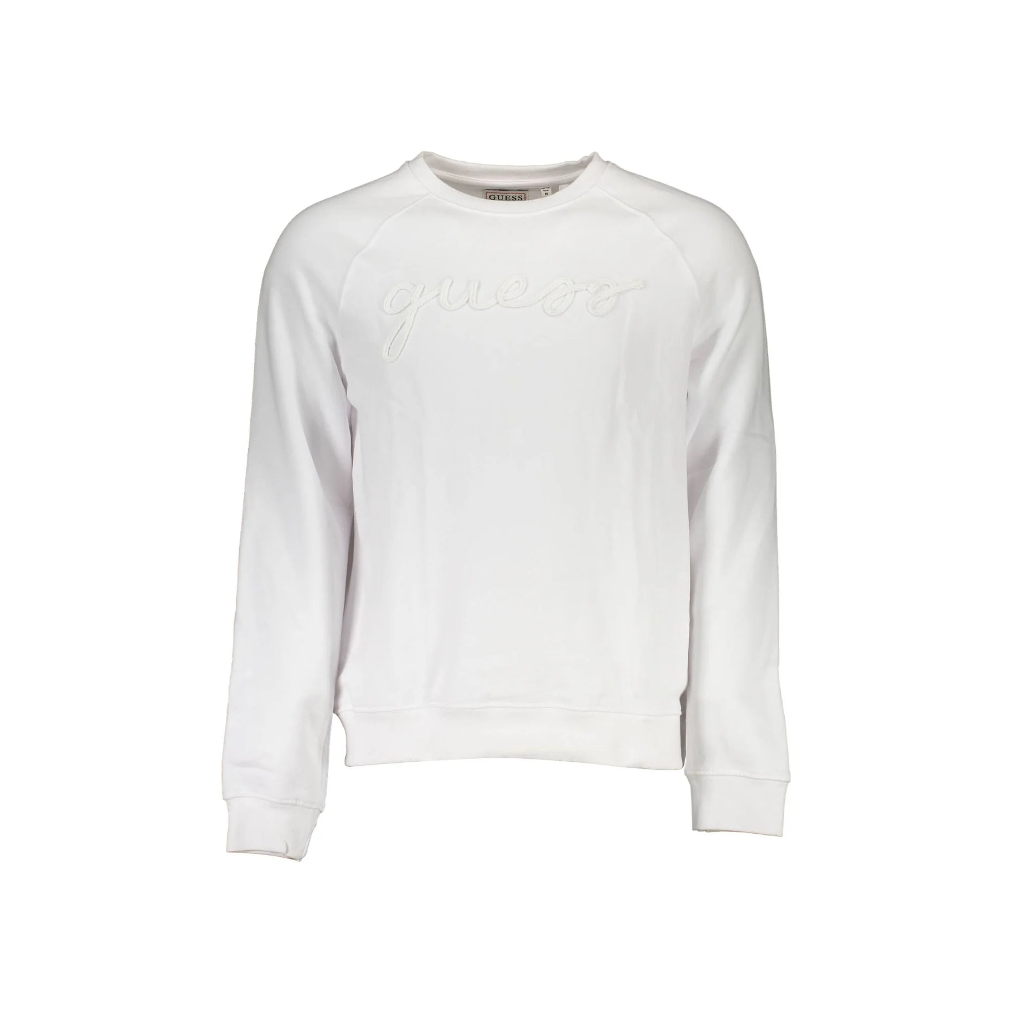 GUESS JEANS FELPA SENZA ZIP UOMO BIANCO