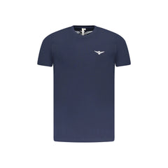 Accademia Militare T-Shirt Manches Courtes Homme Bleu Imprimé