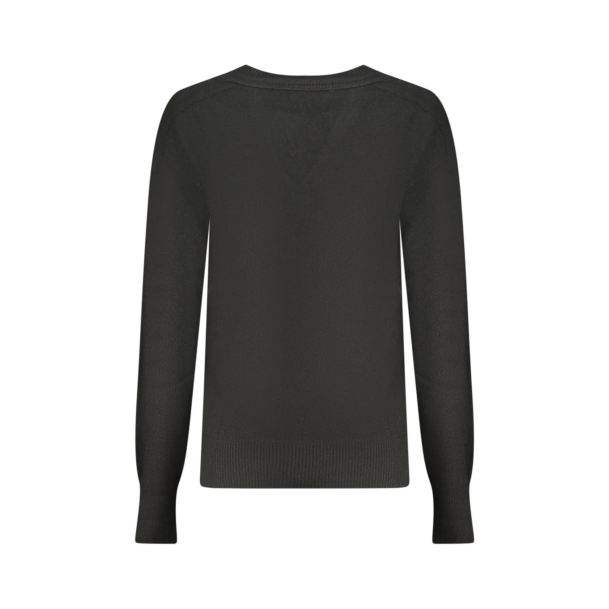 North Sails Maglione Donna Nero Dettagli a Contrasto Logo Maglie - vista 2