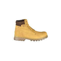 CARRERA Bottines Homme Jaunes avec Lacets et Logo en Évidence