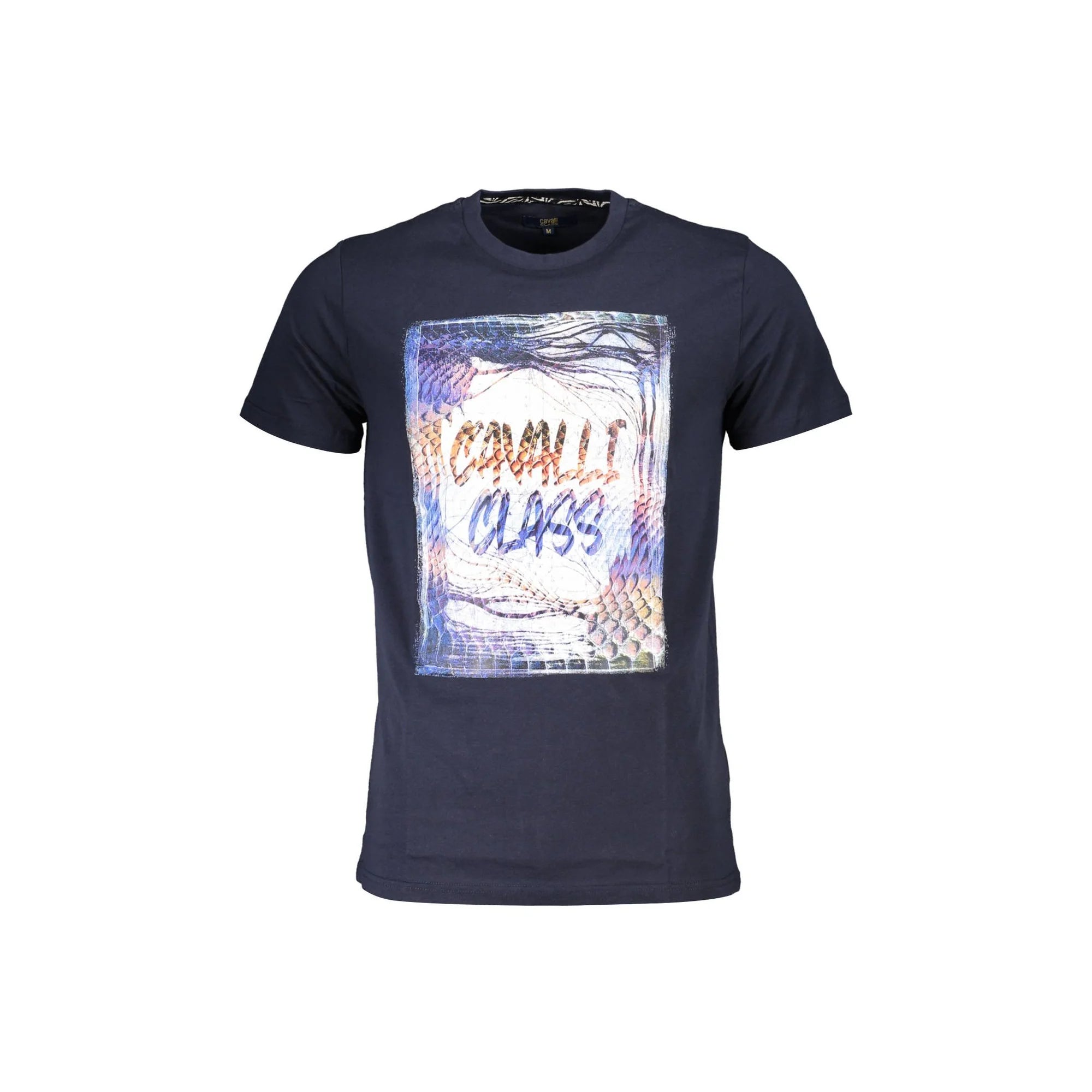 CAVALLI CLASS T-SHIRT MANICHE CORTE UOMO BLU