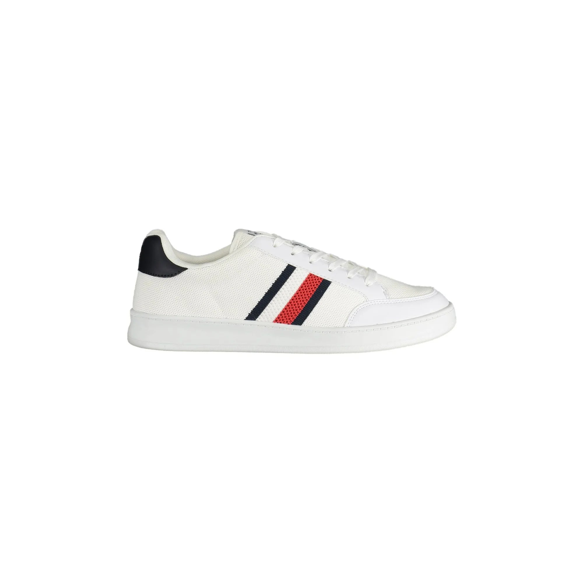 TOMMY HILFIGER Scarpe Sneakers Uomo Bianche con Lacci e Logo Bianco - foto prodotto