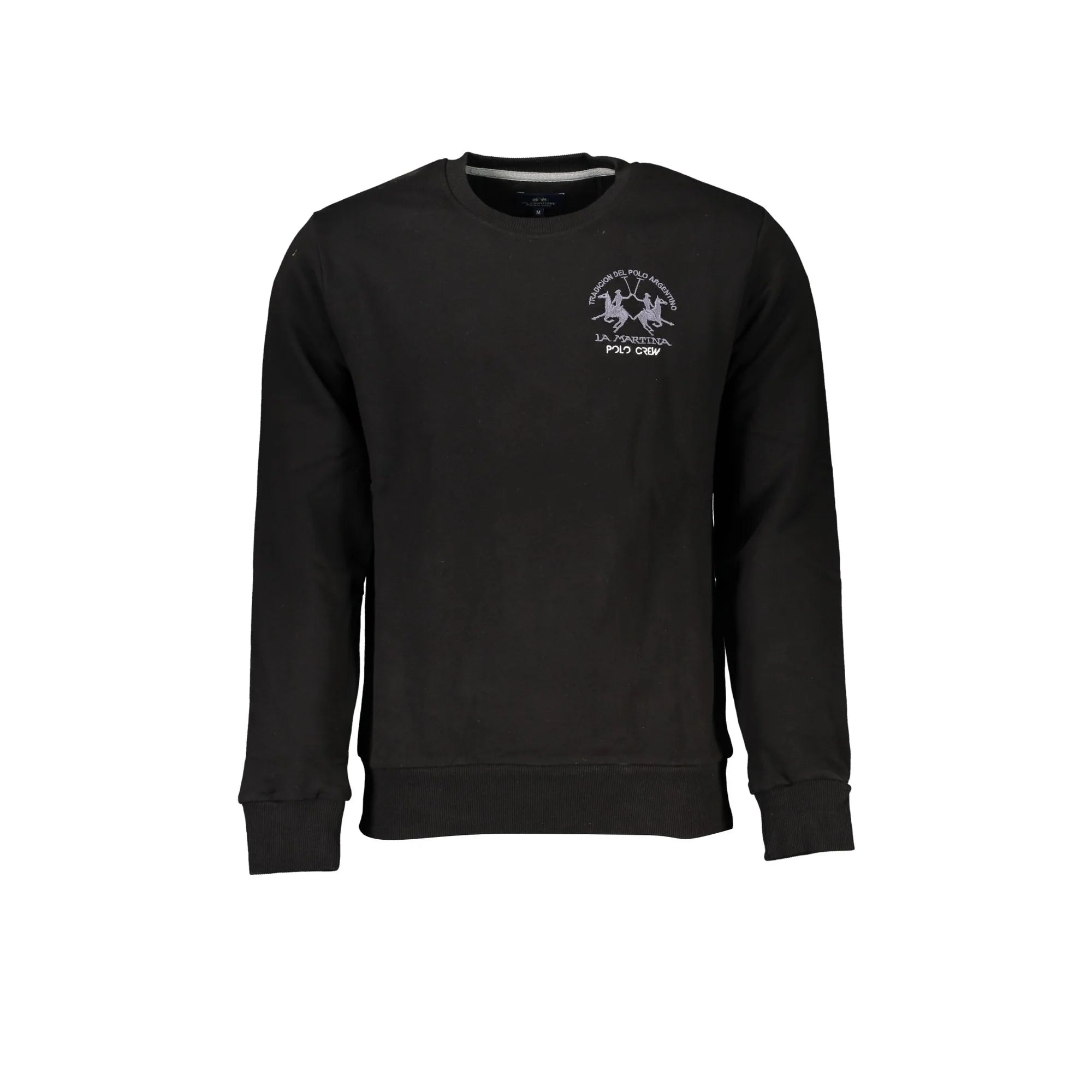 LA MARTINA FELPA SENZA ZIP UOMO NERO