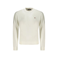 Napapijri Camisa Masculina Branca Bordado