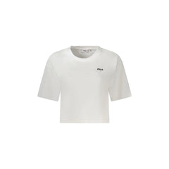 Fila T-Shirt Maniche Corte Donna Bianca Stampa Logo