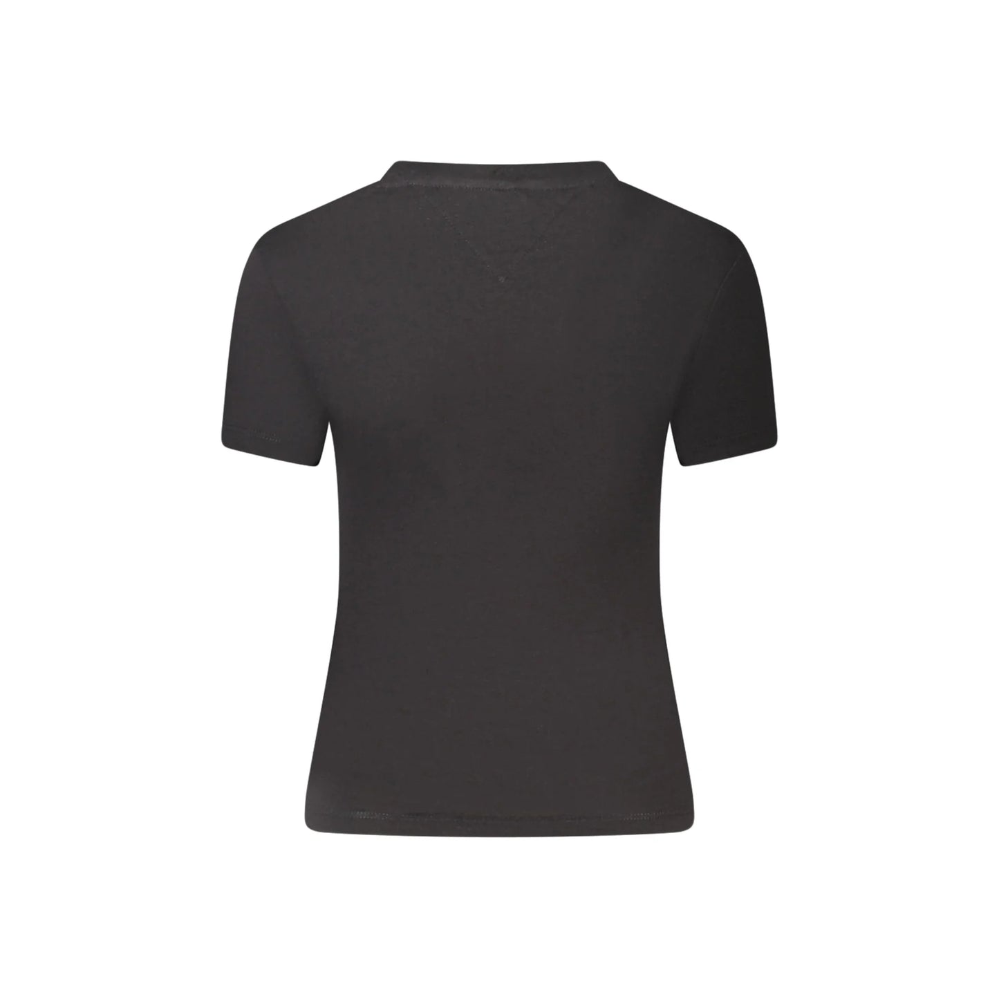 Tommy Hilfiger T-Shirt Maniche Corte Donna Nera Stampa Logo nero - vista 2