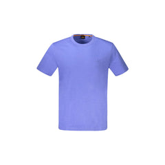 Boss T-shirt Krótki Rękaw Niebieski Z Logo