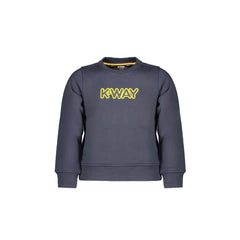 K-Way Felpa Maniche Lunghe Bambino Blu Stampa Logo