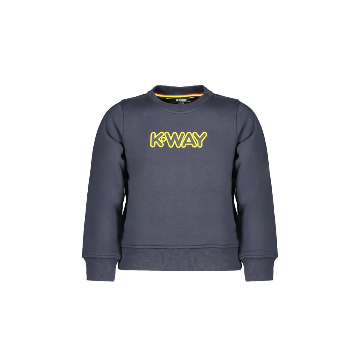 K-WAY FELPA SENZA ZIP BAMBINO BLU