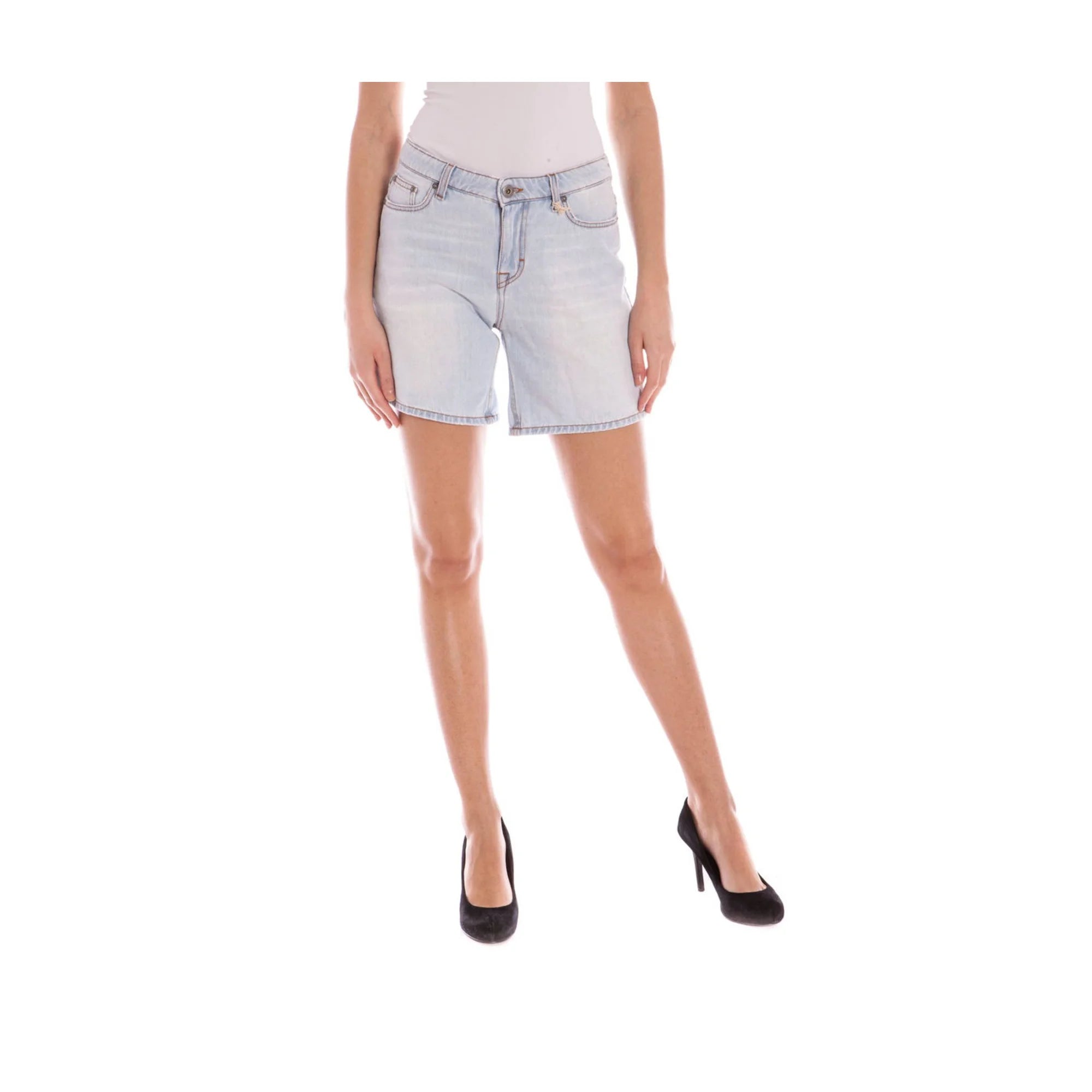GANT JEANS SHORT DONNA AZZURRO