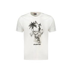 Lotto T-Shirt Maniche Corte Uomo Bianca Stampa