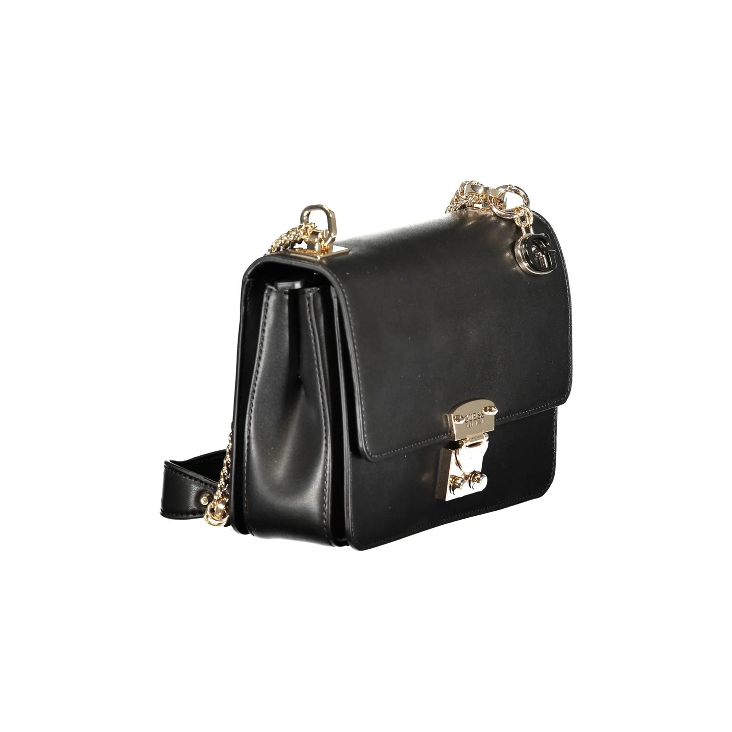 GUESS JEANS Borsa Donna Nera Eliette a Tracolla con Catena e Scomparti Multipli Borse nero - vista 3