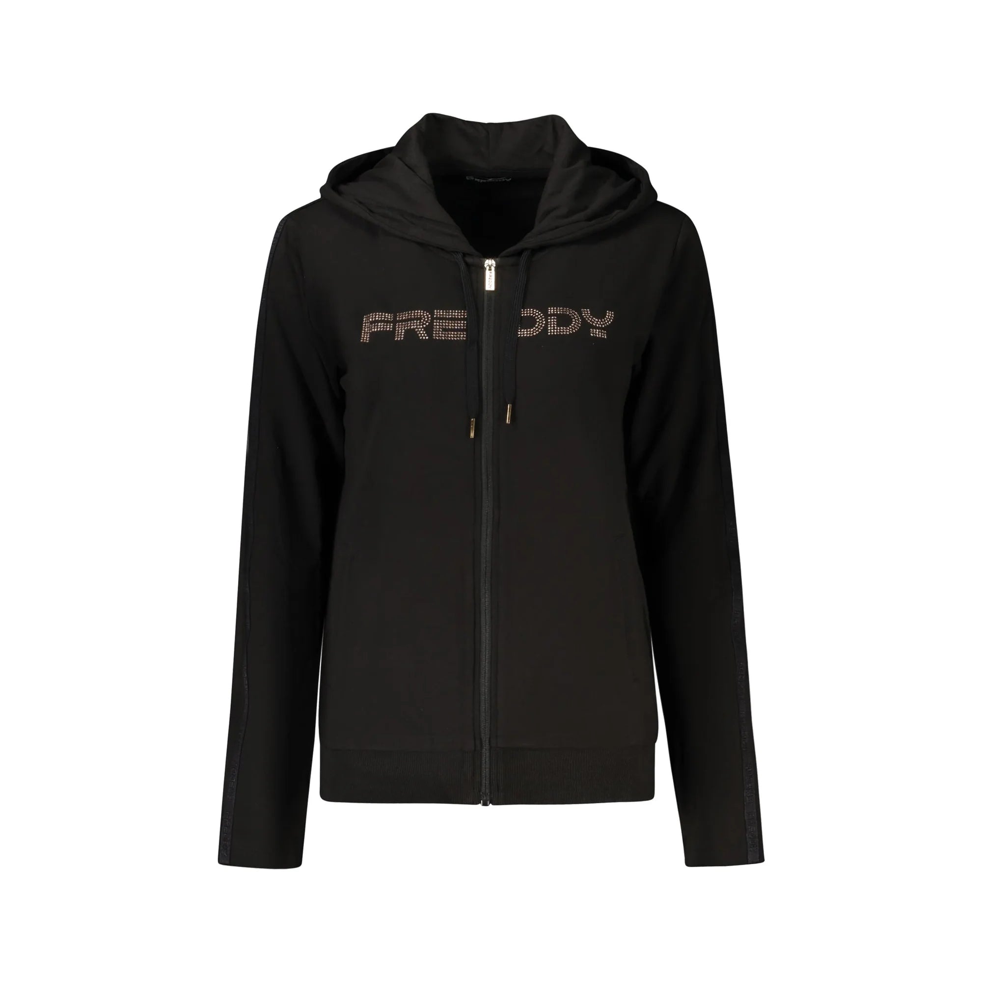 FREDDY FELPA CON ZIP DONNA NERO