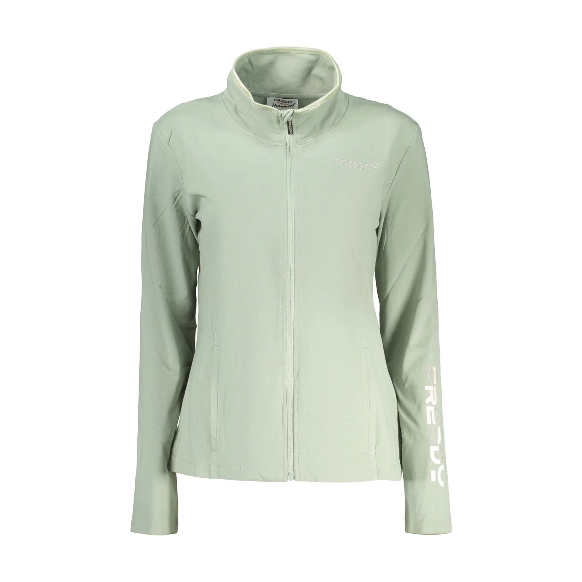 FREDDY FELPA CON ZIP DONNA VERDE